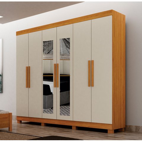 Guarda Roupa Casal Esp c/ Pés 100% MDF Aspen - Arbo Design