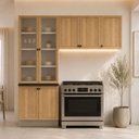 Ver imagem 2 de Armário Cozinha Completo Ditália Berlim 3 Pçs Cv/Br B19