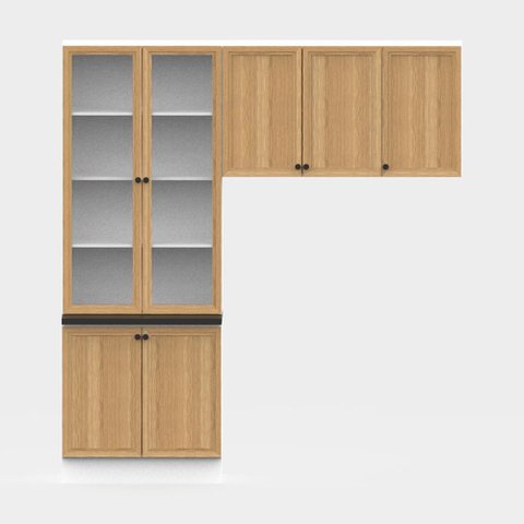 Armário Cozinha Completo Ditália Berlim 3 Pçs Cv/Br B19