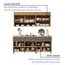 Ver imagem 7 de Cozinha Completa Modulada 4 Peças 7 Portas 3 Gavetas 100% Mdf Realeza Premium
