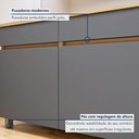 Ver mais imagens de Cozinha Completa Modulada 4 Peças 7 Portas 3 Gavetas 100% Mdf Realeza Premium