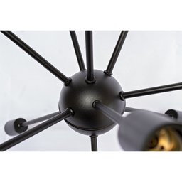 LUSTRE PENDENTE SPUTNIK PRETO - 3