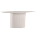 Ver imagem 7 de Mesa Retangular Tampo de Vidro Verbena 160cm Off White N01 com 6 Cadeiras Dara Linho Cru - Lyam