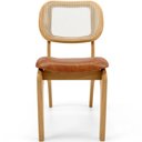 Ver imagem 5 de Kit 5 Cadeiras para Sala de Jantar Estofada e Tela Mariah L02 Couríssimo Camel