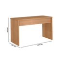 Ver imagem 3 de Escrivaninha Mesa Escritório Gávea Office 127cm Móveis Leão Freijó Marrom