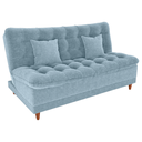 Ver imagem 2 de Sofa Cama 2 Lugares 185 Cm Duda Tecido Boucle F495 Azul Milani Store
