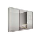 Ver imagem 1 de Guarda Roupa Solteiro 3 Portas (1 C- Espelho) e 6 Gavetas Toulon-sonetto Plus Branco - Novo
