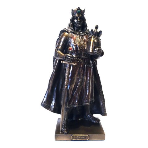 Estatueta Rei Arthur com a Espada Excalibur Veronese 76381