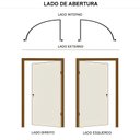 Ver imagem 2 de Porta de Madeira Semi-Oca Primer Cristal Frisada BAT11 cm Eco Fech Exter Modena-210x72 Lado Esquerdo