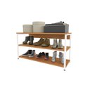 Ver imagem 4 de Sapateira para Quarto Industrial Marrom/Canela/Branco