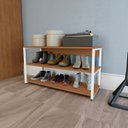 Ver imagem 1 de Sapateira para Quarto Industrial Marrom/Canela/Branco