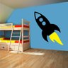 Adesivo de Parede Infantil Foguete Espacial-Pequeno 50x41cm - 1