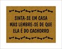 Ver imagem 1 de Tapete Capacho Sinta-se em Casa Mas Lembre-se de que Ela É do Cachorro