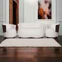 Ver imagem 2 de Kit Beatriz Namoradeira Mais 02 Poltronas Orgânica Tecido Bouclé Composê Com Tecido Estilo Calacata 