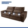 Sofá 4 Lugares Retrátil e Reclinável 250cm Porto  Veludo  - 8