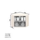 Ver imagem 3 de Aéreo 79CM Henn 2 Portas Connect C57-139 Off White SE