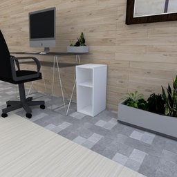Mesa Lateral Branco Aparador de Sofa Escritorio Mesa Lateral Cama Mesa de Canto - 2