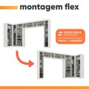 Ver imagem 4 de Guarda Roupas Modulado Closet de Canto Quarto Completo 12 Portas Espaço Cama Queen 1,58m Madrid