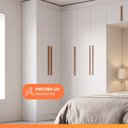 Ver imagem 6 de Guarda Roupas Modulado Closet de Canto Quarto Completo 12 Portas Espaço Cama Queen 1,58m Madrid
