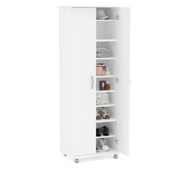 Armário Organizador Multiuso Sapateira 2 Portas 169cm Limeira Branco - Politorno - 4