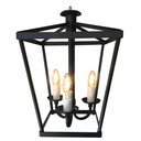 Ver imagem 5 de Luminaria De Ferro Estilo Lampião Decorativo para Área Gourmet Libertas Rosas Artesanato Preto