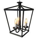 Ver imagem 6 de Luminaria De Ferro Estilo Lampião Decorativo para Área Gourmet Libertas Rosas Artesanato Preto