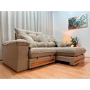 Ver imagem 3 de Sofá Retrátil Reclinável 2,30 M Linho Bege A226 Gael