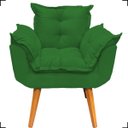 Ver imagem 3 de Kit 2 Poltronas Decorativas Para Recepção Manicure Sala De Estar + 2 Puff Reforçado Suede