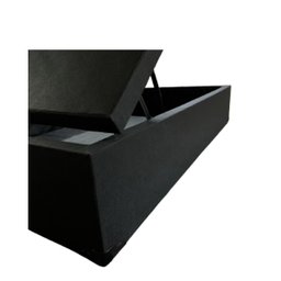 Cama Baú Casal com Pistão À Gás - Blindado Corino Linho - 2
