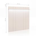 Ver imagem 3 de Painel Neon Float 2,15 m para TV com Iluminação LED Off-White Fosco
