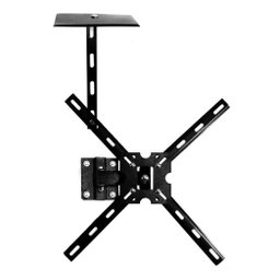 Suporte Bandeja 23x20cm P/ Dvd Videogame Conversor Decodificador Tv Cabo Fixa em Parede e Suporte Tv - 5