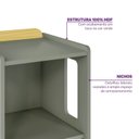 Ver imagem 7 de Estante 3 Nichos com Porta Petit Casatema MadeiraOriginals Verde/Mel
