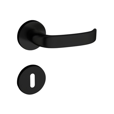 Fechadura 413 com Roseta Preto Interna Pado