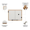 Ver imagem 3 de Armário de Cozinha Aéreo 80cm Nala Freijó Uv/off Acetinado Z44 - Mpozenato