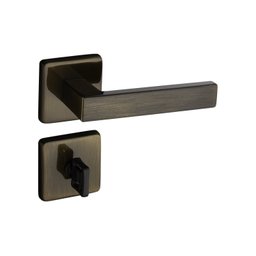Fechadura 409 Com Roseta Bronze Oxidado Banheiro - 1