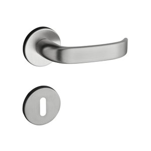 Fechadura 413 com Roseta Cromo Acetinado Interna