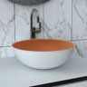 Cuba para Banheiro Redonda Cobre/branco Bn3674 - Tecno Mobili - 1