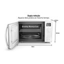 Ver mais imagens de Micro-ondas Panasonic Dupla Refeição 34l Branco - St65lwru 220v