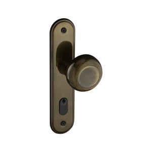 Fechadura 400 Com Espelho Bronze Oxidado Externa