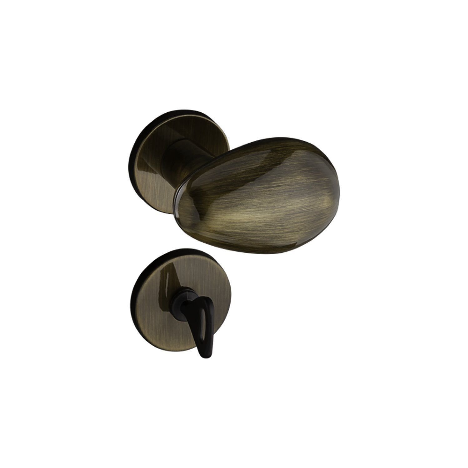 Fechadura 404 com Roseta Bronze Oxidado Externa Pado | MadeiraMadeira