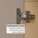 Ver imagem 5 de Armário Aéreo Canto Diagonal 2 Portas 74cm Vitra Luciane Móveis