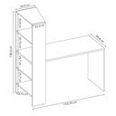 Ver imagem 4 de Conjunto para Escritório com Mesa Nt2105 e Armário Nt4040 Freijó/off White Notável