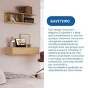 Ver imagem 7 de Escrivaninha Mesa Escritório Suspensa Complemento 100% MDF 1 Gaveta 78,5cm Angelin Marrom