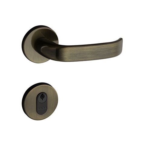 Fechadura 413 com Roseta Bronze Oxidado Externa