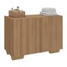 Gabinete Armário de Banheiro 62,5cm 2 Portas com Pés Multimóveis Mp5046 Rustic/natural - 1
