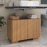 Gabinete Armário de Banheiro 62,5cm 2 Portas com Pés Multimóveis Mp5046 Rustic/natural - 2