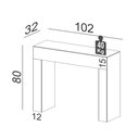 Ver imagem 5 de Aparador para Sala de Estar 102cm 100% Mdf Tb69 Preto Brilho - Dalla Costa
