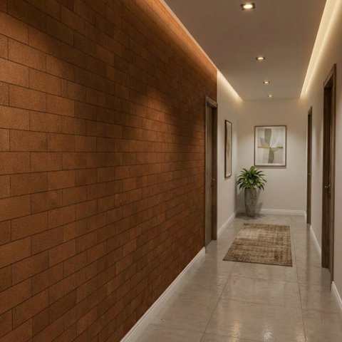 Kit 50 Placas Tijolinho Mdf Autocolante Decoração 3d para Interiores