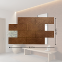 Ver imagem 7 de Kit 50 Placas Tijolinho Mdf Autocolante Decoração 3d para Interiores