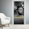 Adesivo Para Porta Para Barbearia Vem Ficar Na Régua- 73X210Cm - 2